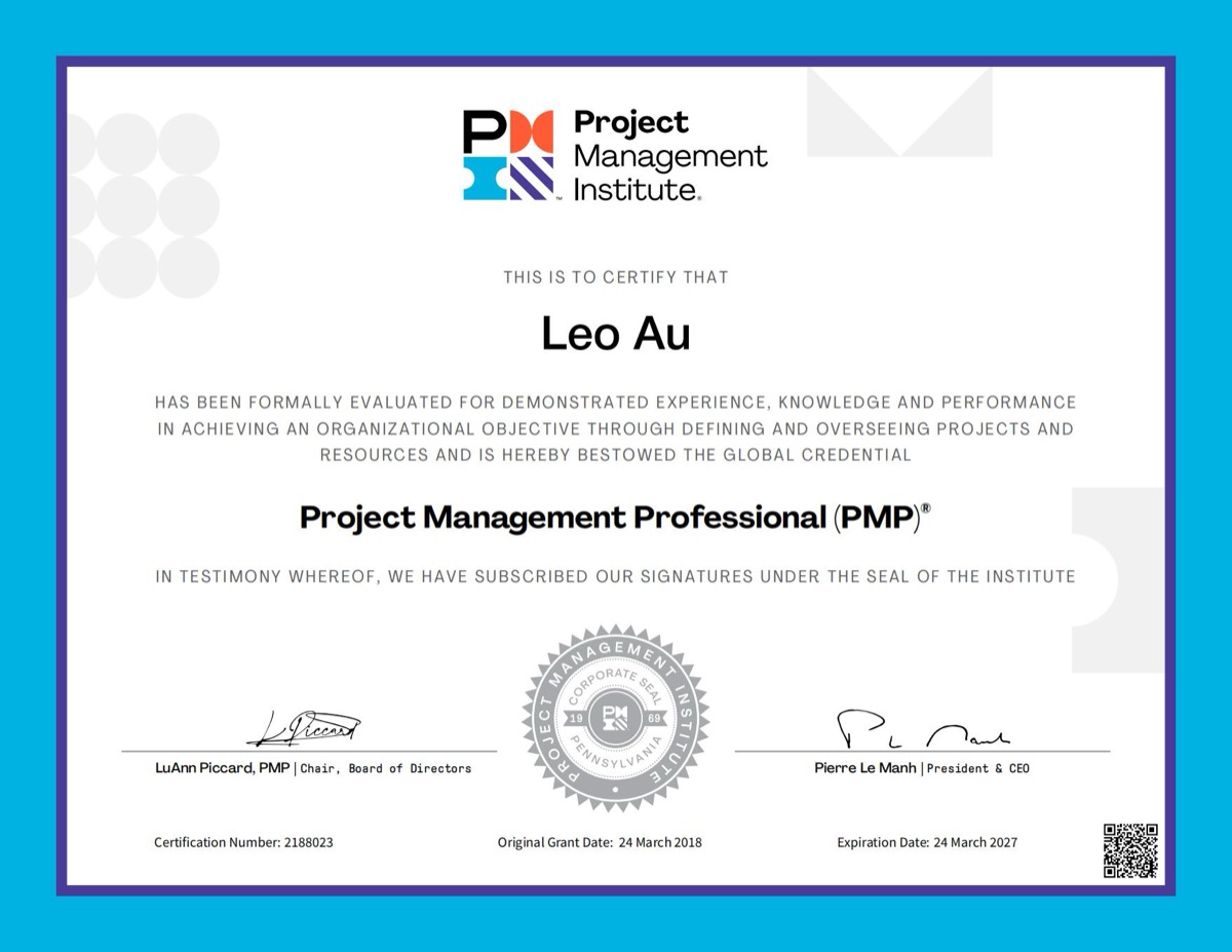 PMP®️ 项目管理专业人士证书